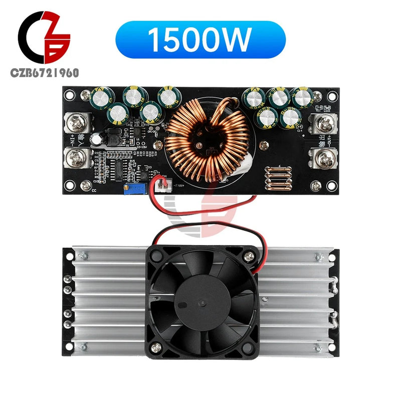1500W DC Step-Down Adjustable Buck Power Supply Module 15V-90V to 2.5V-72V 50A