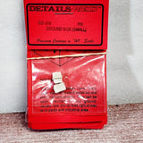 Detail West GB-909 SMALL GROUND BOX BATTERY VAULTS - 1 pair - HO Model Railroad Battery