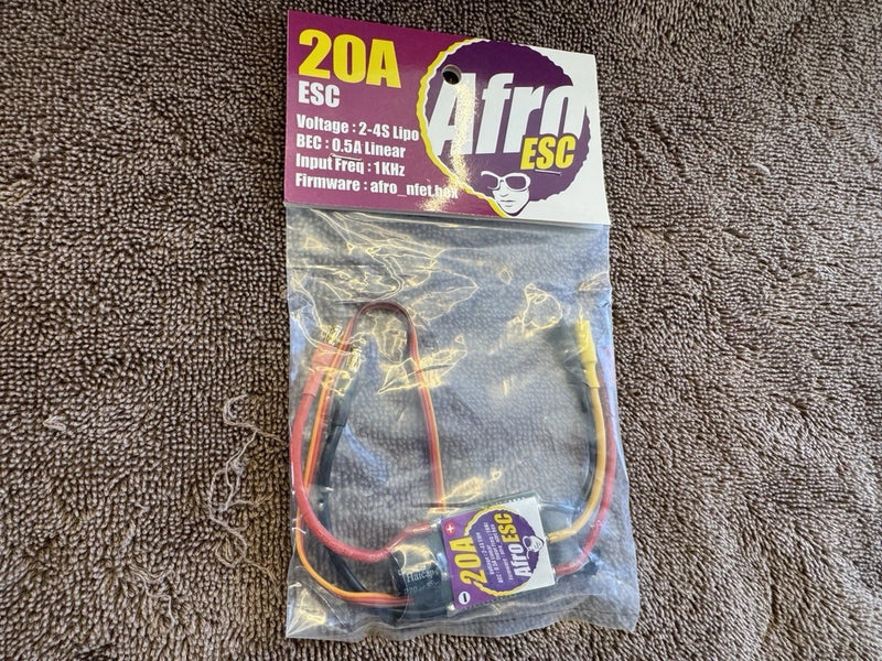 Afro Race Spec Mini 20A ESC Speed Controller for Multi-Rotors, 2-4S LiPo, Us
