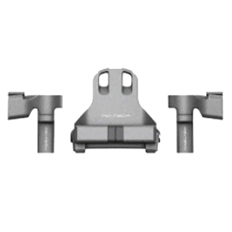 Plastic drone landing gear bipod bracket with two side legs, gray
