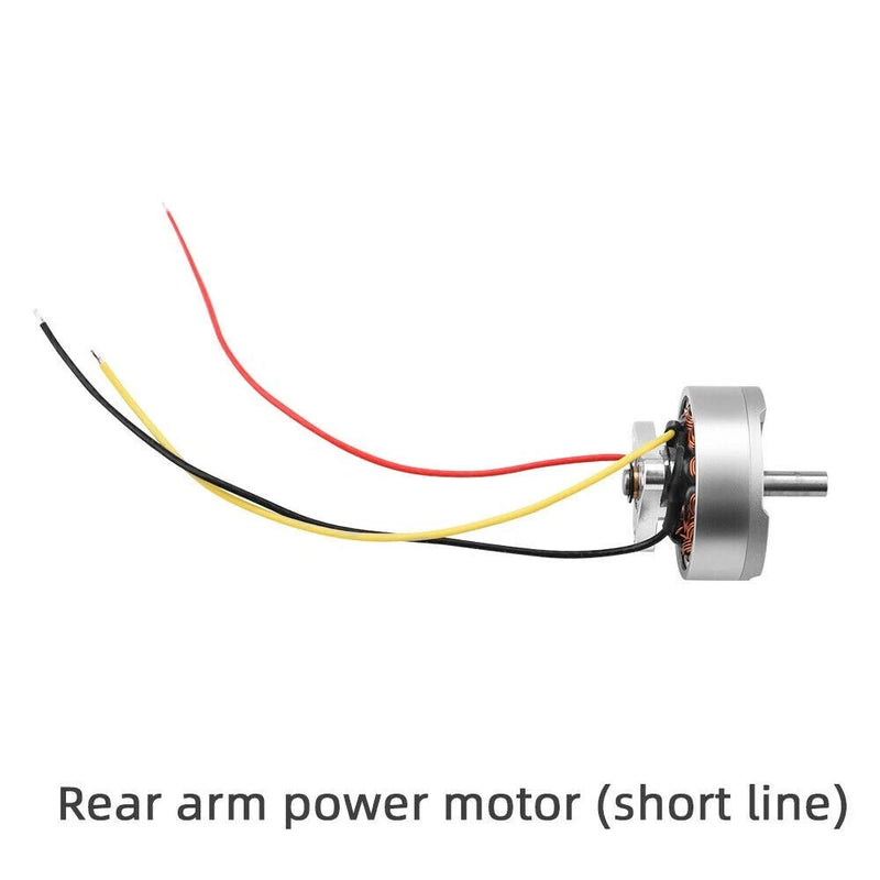 DJI FPV short rear arm power motor with red and black power wires, left/right