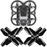 4-Blade Upgrade Propellers for DJI Avata - Black, 4 Pcs