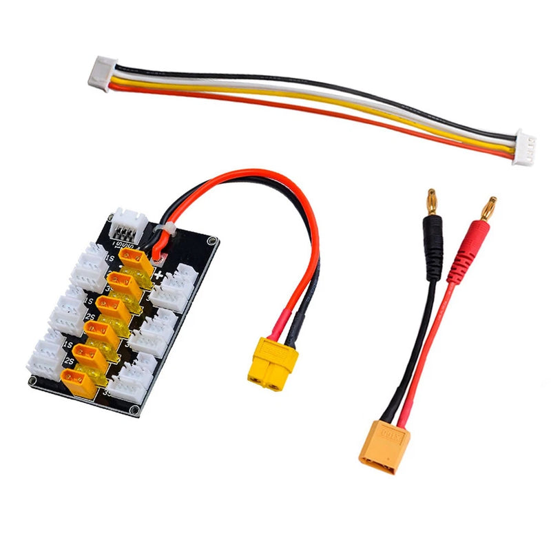 1-3s/XT30 LiPo Balance Battery Parallel Board Charger With Plug For IMAX B6 B6AC