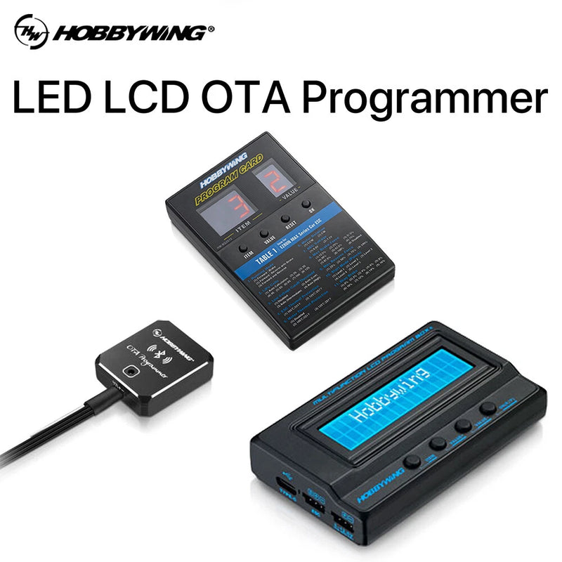 HOBBYWING LCD/LED/OTA ESC Programming Card Box Bluetooth 3 in1 for RC Car Drone