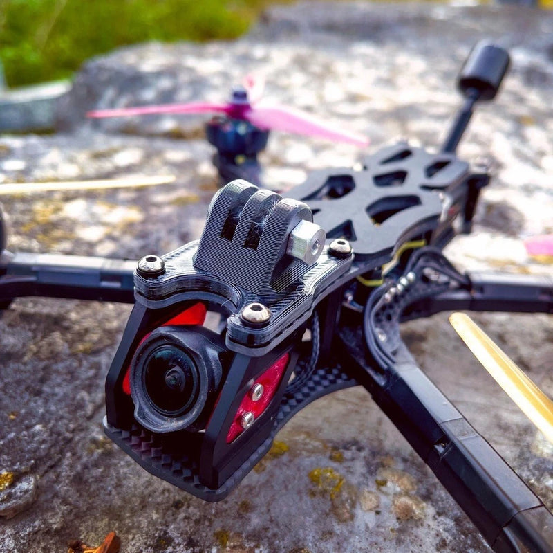3D Printed GoPro Mount for ImpulseRC Apex 5 EVO FPV Drone Frame (2 PCS)