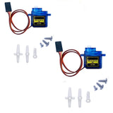 2PCS SG90 Servo Motor Micro Servo 9G Servo Motor for RC Robot Arm Helicopter ...