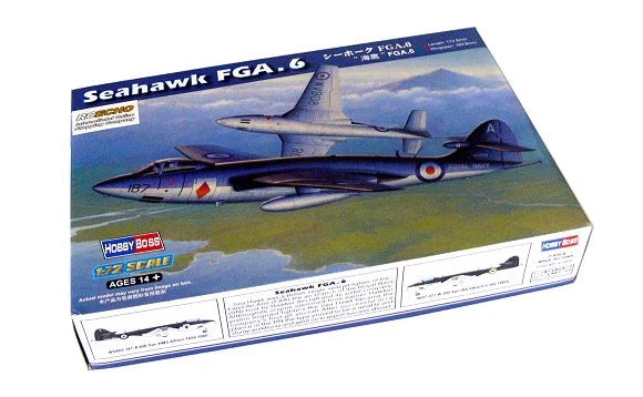 HOBBYBOSS 1/72 SeaHawk FGA.6 aircraft model kit box