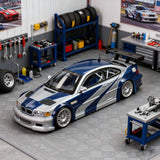 1/64 M3 GTR NSF Diecast Model Car Opening Hood NFS Most Wanted Livery