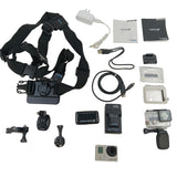 GoPro HERO3+ Silver Edition 10.0MP Action Camera WiFi W/ Mounts Charger Kit