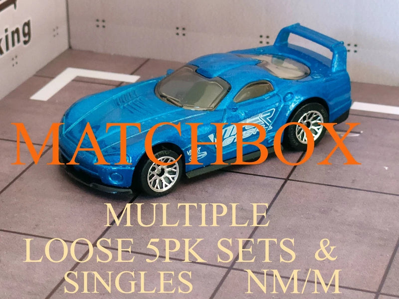 Multiple Matchbox 5 Pk Sets/Singles  - New models without factory packaging NM/M