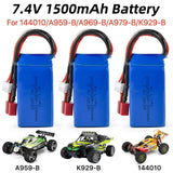 WLtoys 144010 7.4V 1500mAh Lipo Battery for WLtoys A959-B/A969-B A929-B 144001