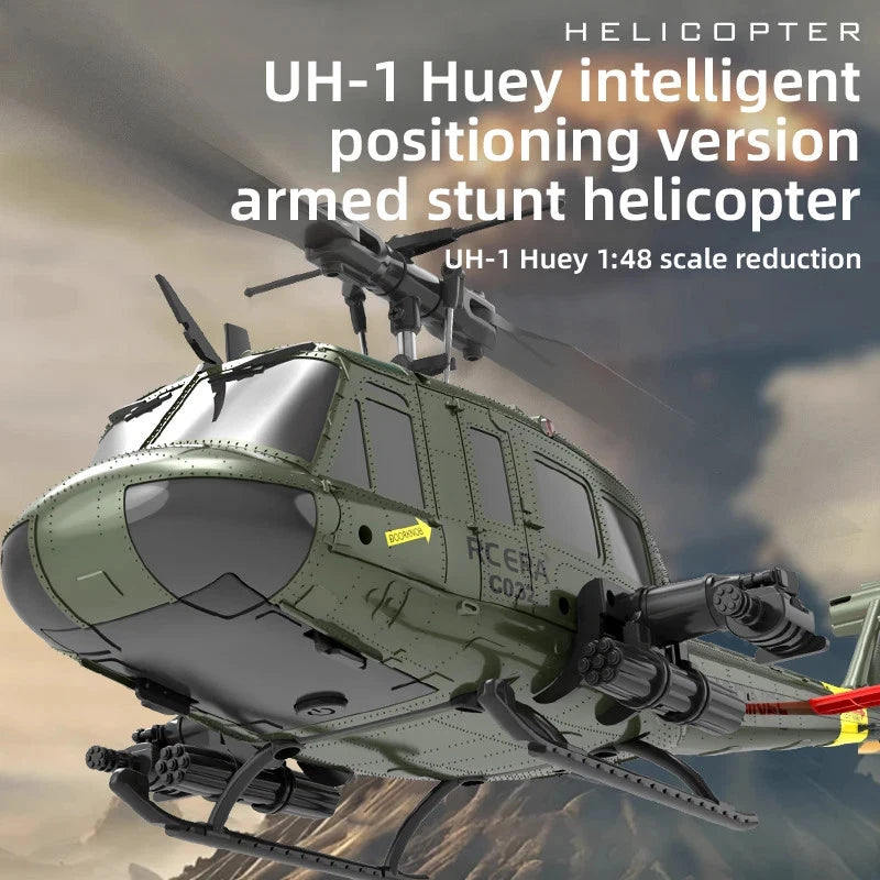 Brushless RC Helicopter 6-axis Gyroscope One Click Flip Optical Flow Model Toy