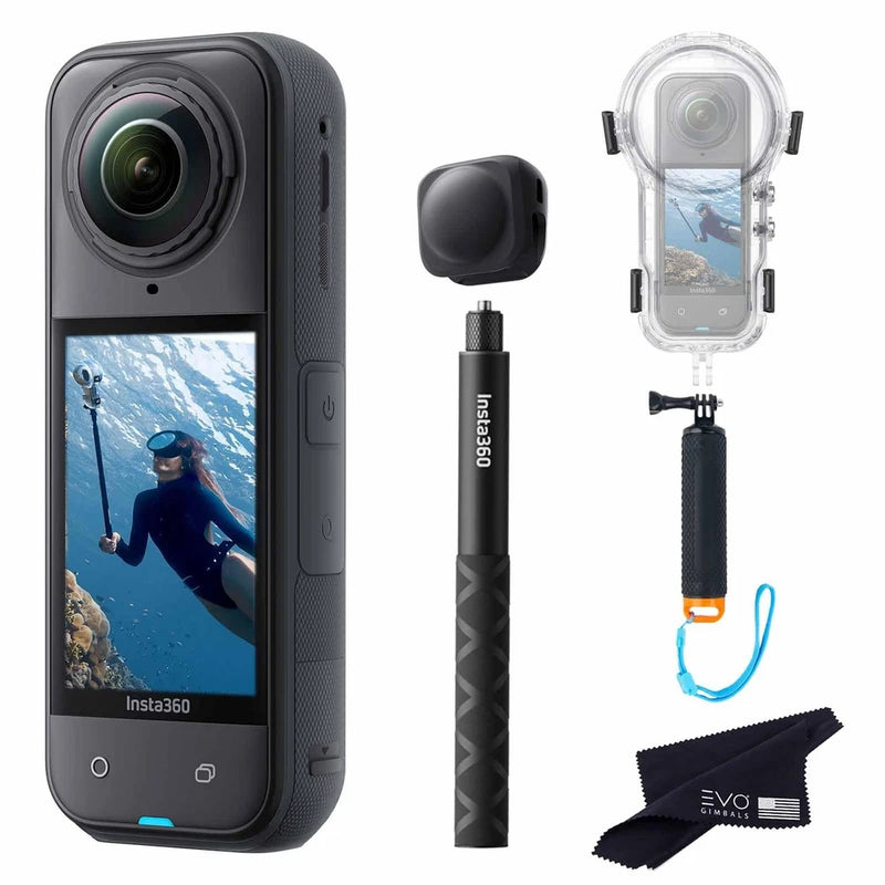 Insta360 X5 Dive Case Bundle8K Waterproof 360 Action Camera with 1/1.28" 48MP...