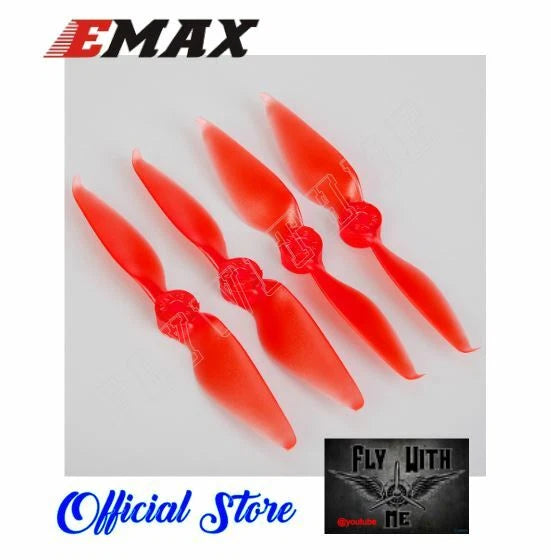 Emax AVAN S5 .75 5" Dual-Blade FPV Race Propeller Props (1 Set 4pcs) *RED *