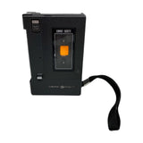 General Electric battery cassette recorder with front controls and orange display window