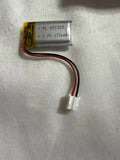3.7V LiPo rechargeable battery with JST connector and red/black leads