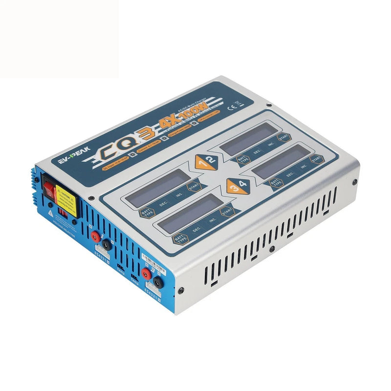 EV-PEAK CQ3 100W 10A 1-6S Battery BalanceCharger fit LiPo LiFe NiMH NiCd Battery Battery