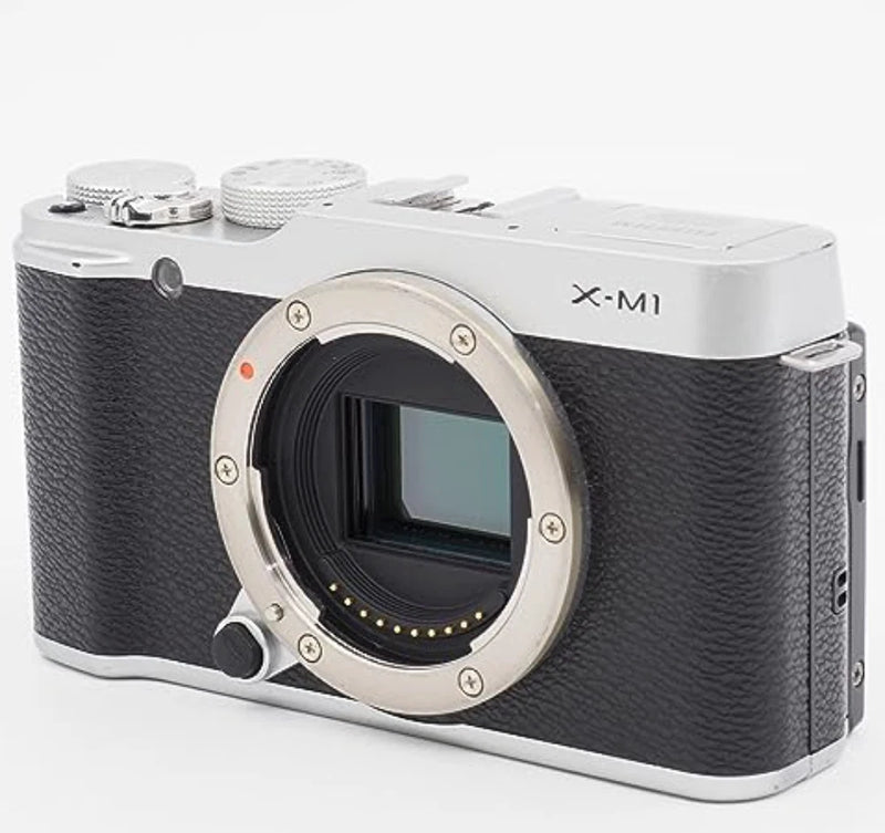 FUJIFILM Mirrorless SLR Camera X-M1 Double Lens Kit Silver with Zoom Lens Japan