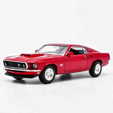 1/24 Ford Mustang Boss 429 1969 Model Car Diecast Toy Cars Metal Vehicles Red