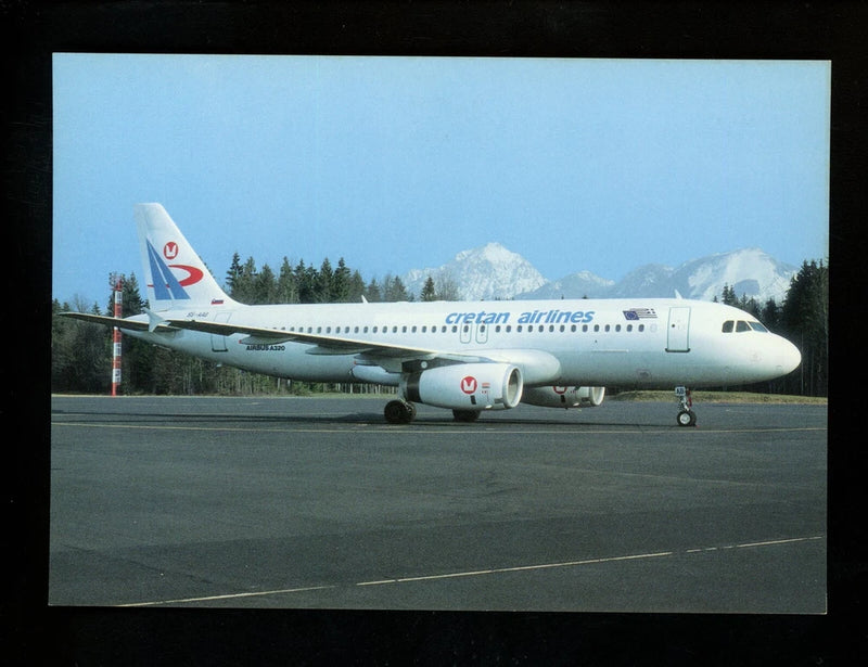 Aviation Airplane Airline postcard Air Hobby #32 Airbus A320 Ljubljana