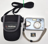 Fujifilm FinePix A360 Digital Camera 4.1MP Silver AA Batteries w/ Case XD Card