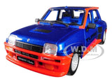 RENAULT 5 TURBO BLUE 1/24 DIECAST MODEL CAR BY BBURAGO 21088
