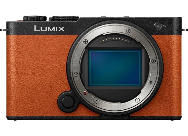 Panasonic LUMIX S9 Body Only Jet Black x Camel Orange Leather