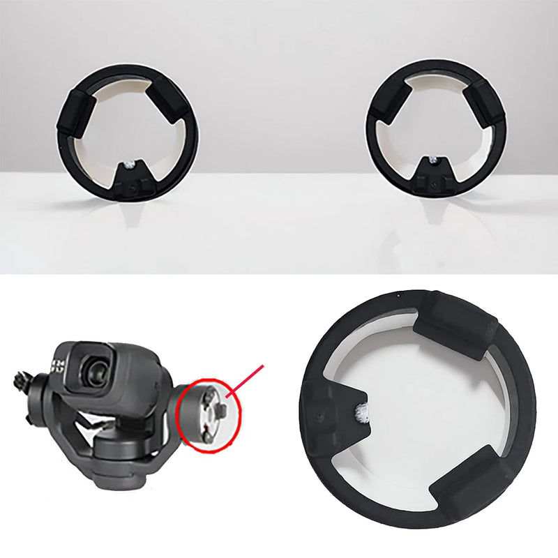 P-axis motor shock cover cap, black plastic ring with mounting tabs for DJI Mini drones