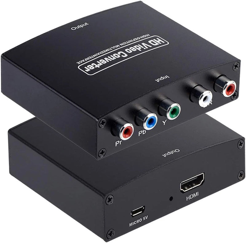 Component to HDMI Adapter YPbPr 5RCA RGB To HDMI Coverter R/L 1080P Video Audio