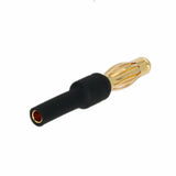 Black insulated ESC motor bullet connector, gold plug with 4mm-to-2mm ends