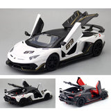 1:24 Lamborghini Aventador SVJ 63 Model Toy Car Diecast Toy Vehicle Boys Toys Battery