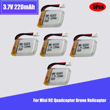 3.7V 220mAh 20C LiPO Battery PH2.0 plug for Mini RC Quadcopter Drone Helicopter