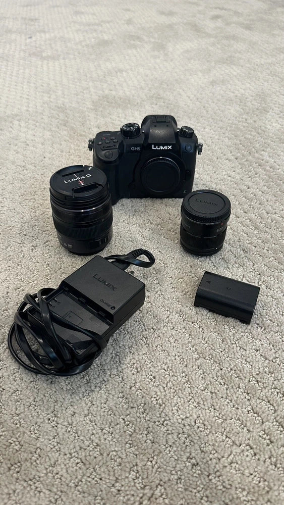 Panasonic LUMIX GH5 4K Digital Camera Bundle with 12-35mm f/2.8 and 42.5mm f/1.7