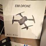 E88 Foldable Toy Grade Quadcopter Drone, Ready to Fly, RC Remote, Black
