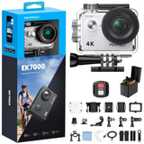 EK7000 4K30FPS Action Camera with External Mic Support