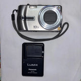 Panasonic LUMIX DMC-TZ3 Silver 10x Optical Zoom Digital Camera with Charger