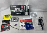 Fujifilm Finepix A800 Digital Camera Silver 8.3 Megapixels 3x Optical Zoom WORKS