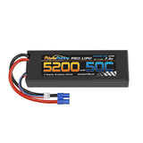 5200mAh 2S 7.4V 50C Hard Case LiPo EC3 Plug Powerhobby PHB2S520050EC3 Battery