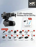 AllXF-C-20T three-axis FPV gimbal stabilizer anti-shake compatible with O4 Pro