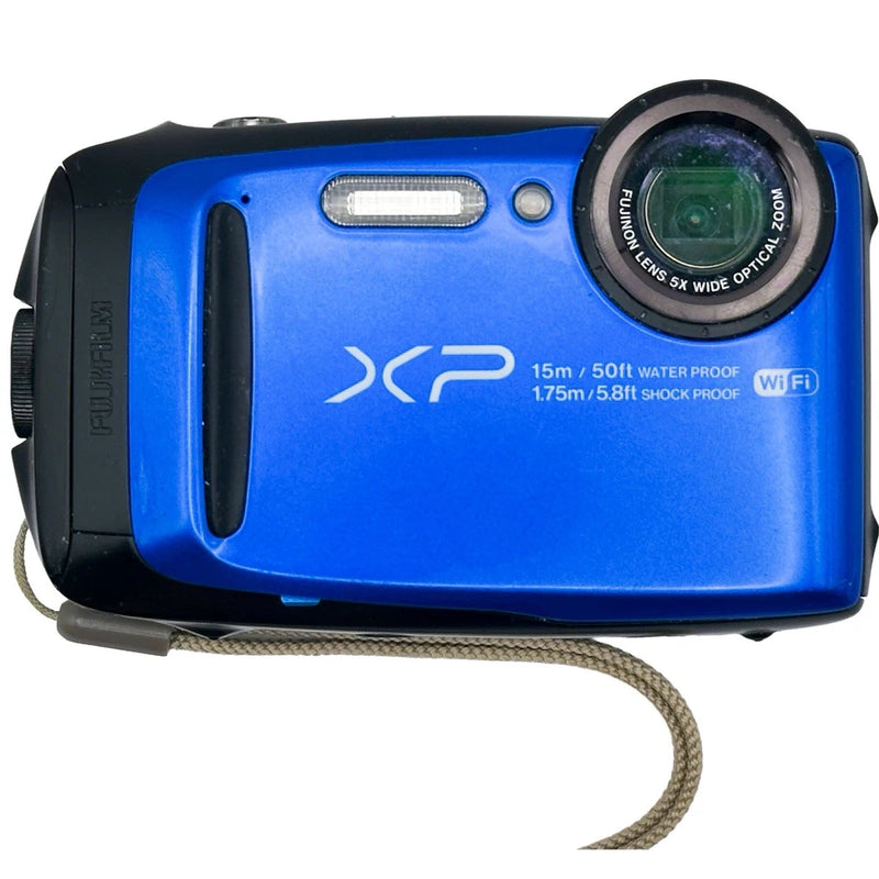 Fujifilm FinePix XP90 Waterproof Digital Camera Bundle - Blue