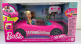 Barbie Hot Wheels Convertible Car Remote Control RC & 2 Barbie Dolls Converter