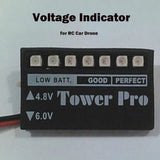 Battery Voltage Indicator Monitor LED Receiver Voltage Monitor for RC Cars Drone