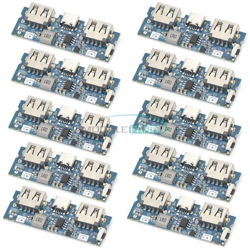10X Type-c input Dual USB output Power Boost module 2.4A Power Bank DIY board 5V