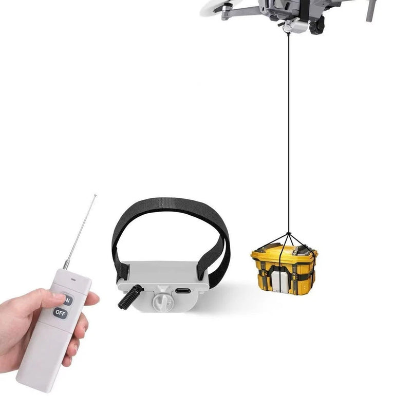 Universal Drone Airdrop System - payload airdrop release device with hook, ai...