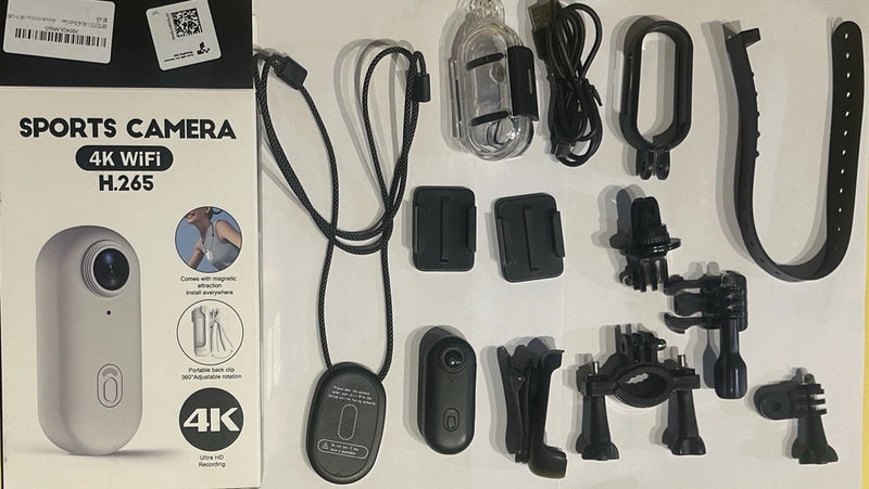 UHD Pro 128G 4K Thumb Size Wearable Body Camera for Sports w/360??Rotatable Clip
