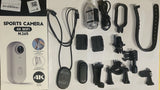UHD Pro 128G 4K Thumb Size Wearable Body Camera for Sports w/360??Rotatable Clip