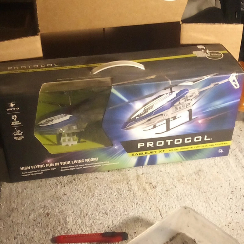 Protocol EagleJet XT 3-Channel Electric RTR Micro RC Helicopter unopened/ new