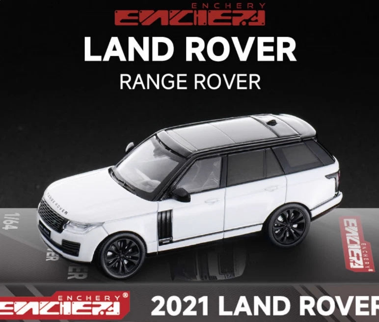 ENCHERY 1:64 Land Rover Range Rover Diecast Bottom Model Car Rubber Tires