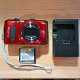FUJIFILM FinePix F550EXR Red Compact Digital Camera Tested Working Japan