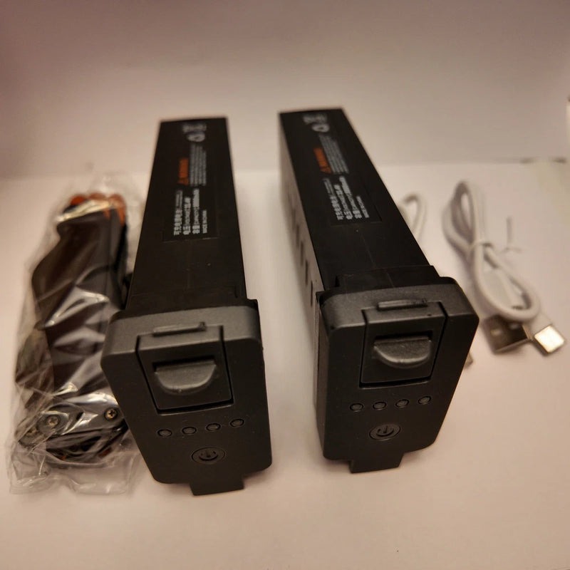 11.4V 8000mAh Battery for AE86 Pro Max Drone 2Pack + Spare Props Battery